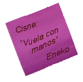Cisne: 'Vuela con las manos' Eneko.